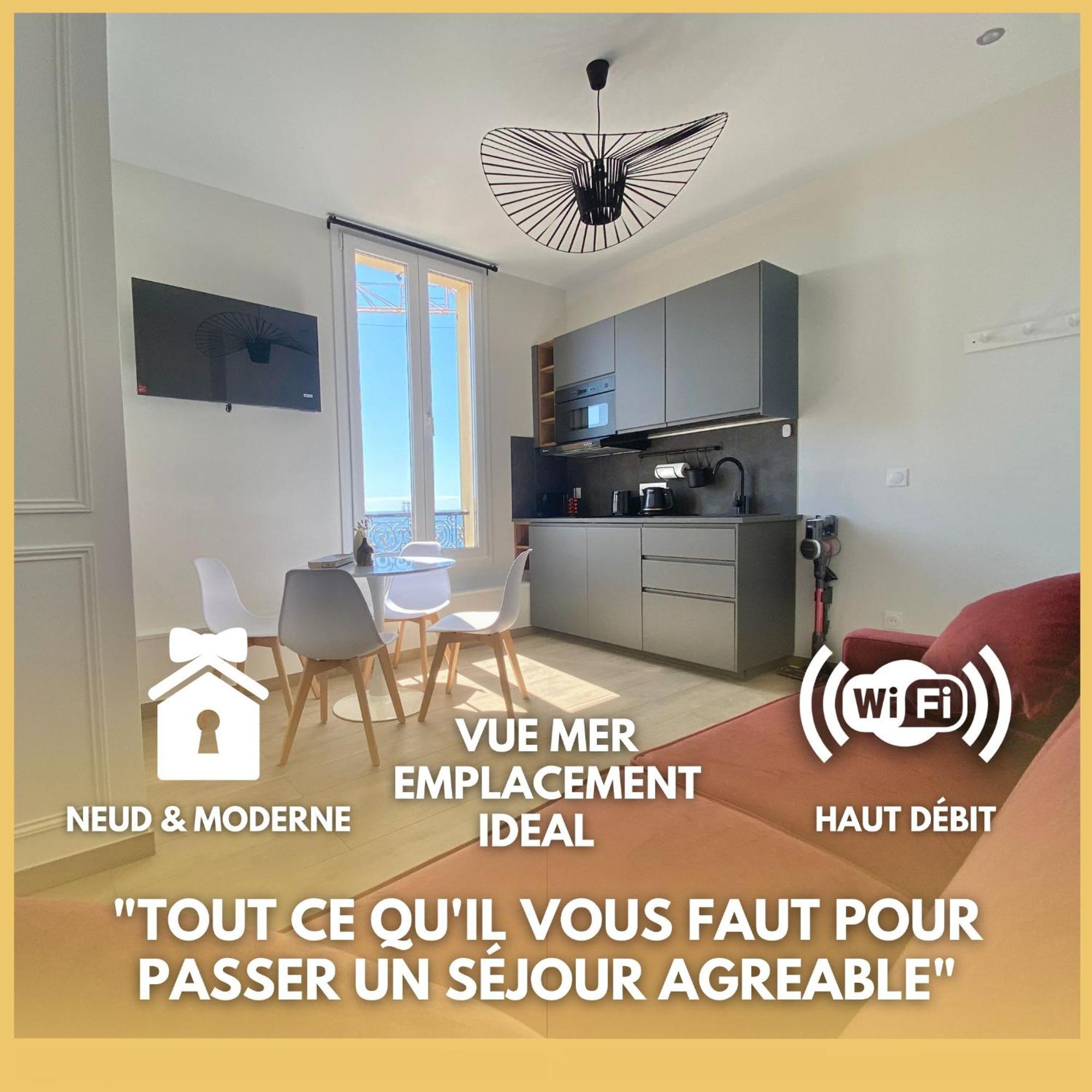 Appartement Moderne Climatise Monaco Vue Mer Cap-d'Ail Exterior foto