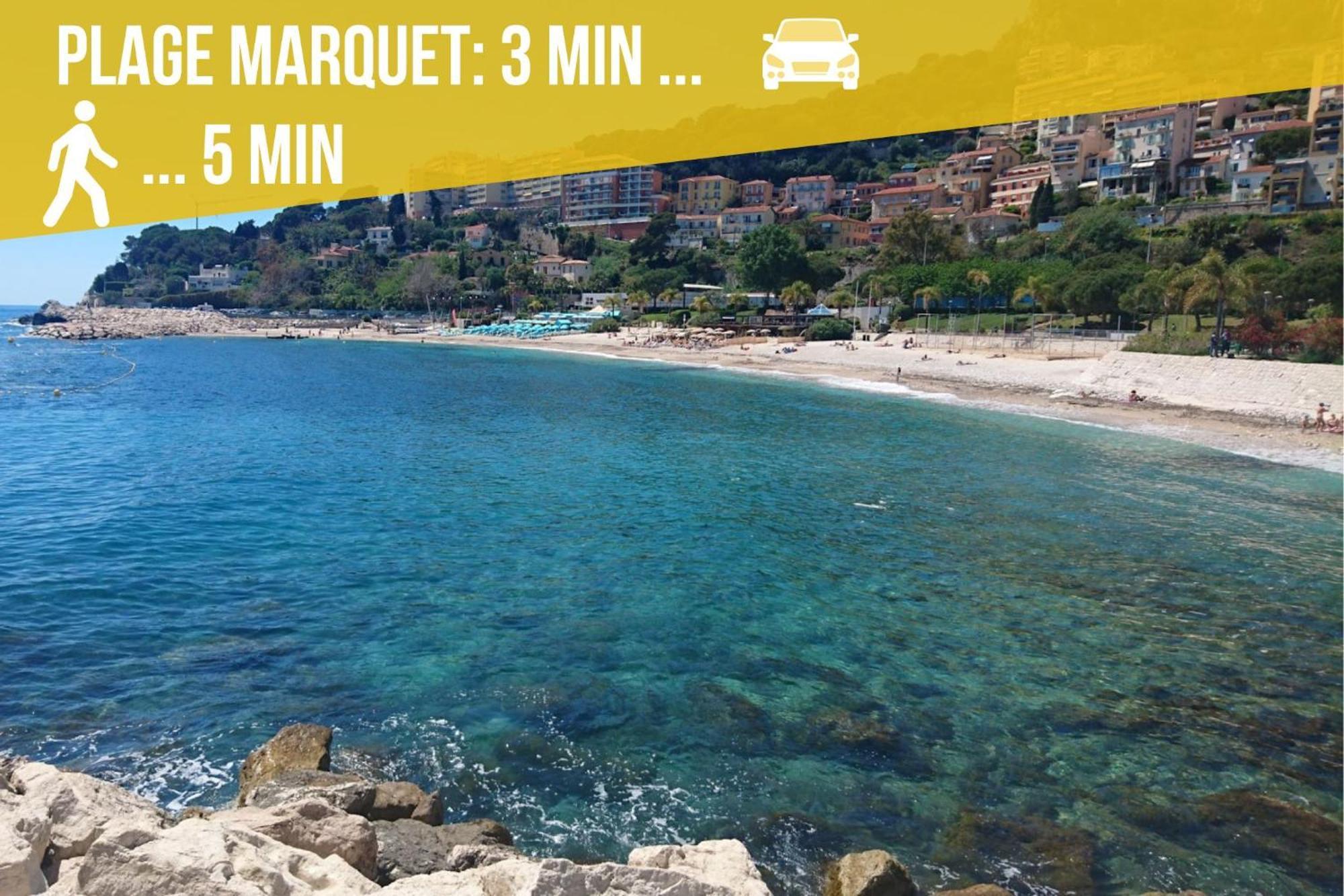 Appartement Moderne Climatise Monaco Vue Mer Cap-d'Ail Exterior foto